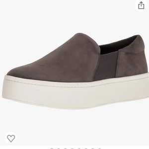 Vince warren platform suede slip on sneakers